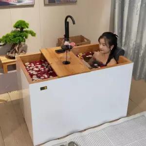 오늘의하루 간이욕조 이동식욕조 일본식 고급 원목