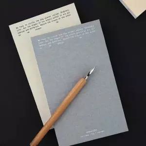 실제본공책 심플 실제본 그리드 노트 1P 일기 필사 만년필 공책