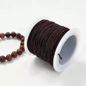 고탄성 나일론 고무줄 염주 묵주 공예 팔찌 만들기  20M 브라운 1개