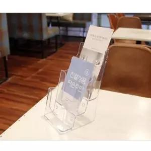 카탈로그꽂이A5 3단 167x121x218 A4599 아이홀더 브로슈어홀더 카탈로그꽂이 투명홀더 메뉴꽂이