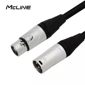 맥라인 MC-HA16 캐논 XLR 숫-암 1m  마이크 앰프 믹서 스피커 연결 연장선 음향 밸런스 오디오케이블