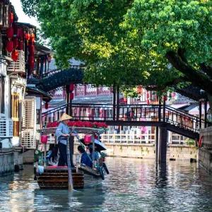 [상하이 오후출발]주가각 뱃놀이·방생교·북대가+판룽티엔디