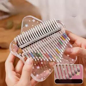 아크릴 투명 칼림바 21음계 감성 별 하트 카림바