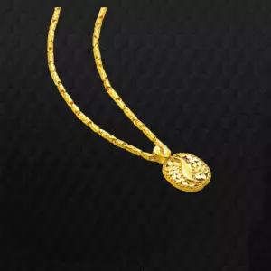 153골드 [최신]24K 순금목걸이 SG3281 물결나무 목걸이 세트 26.25g(7돈) (해당품 목걸이단품)