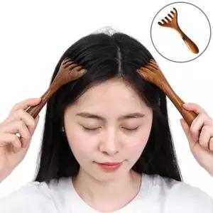 마사지 두피 괄사빗 머리 지압 얼굴 관리 마사지기