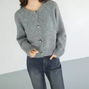 엄마옷 마담4060 빅버튼울가디건 중년여성 데일리 모던베이직 -ZCA2510021-