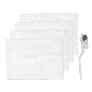 SETEAMS MD1-0034 교체용 심지 필터 + 브러시, 보네이도 증발 Evap40, Evap2, EV3, EV100, EV200, EVDC300, EVDC500, EVDC505(Evap3 제외), 4팩(4)과 호환됩니다