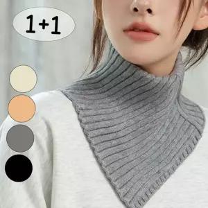 여자 넥 워머 레이어드 데일리 캐시미어 여성 넥 워머 페이크 목폴라 쁘띠 스카프 목도리 따뜻한 겨울