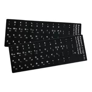PVC 블랙 한글 자판 스티커 키보드 키캡 키스킨 한영 컴퓨터 노트북