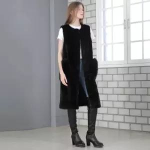 20소피스틱폭스주머니FAUXFUR밍크베스트