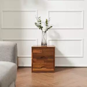 HZ200 원목 멀바우 미니 2단 서랍장 착불