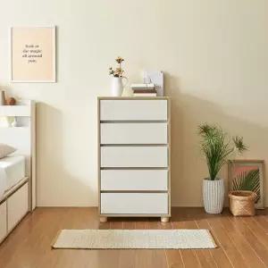 C3709 5단 서랍장 원목발 600 1color 착불