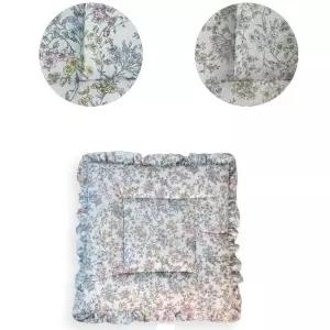 폭신한쿠션 맨바닥용 프릴레이스 꽃무늬방석 신혼부부 사계절용 봄 업무용 손님맞이 가을