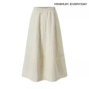 [롯데백화점]미니멈 [미니멈 에브리데이]퀼팅 패딩 기모 허리 밴딩 롱 스커트 (EB4WH010D)