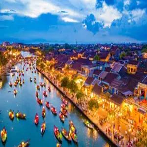 다낭&호이안 5일 #부산출발 #노옵션 #신상 #코트야드 바이 메리어트 #호이안야경투어 #바구니배 #한강유람선 #전신마사지 패키지