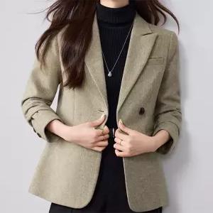 [패션시그널]데일리픽 헤링본 더블자켓 7538E1