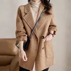 [패션시그널]아웃빅포켓 모직하프코트 EFE442