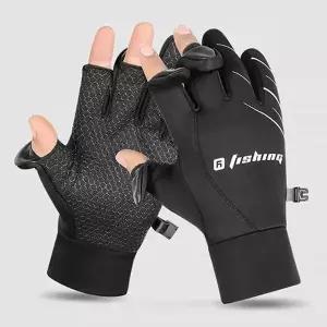 남녀공용 낚시장갑 쓰리핑거오픈 기모장갑 발열 방한 방수 스마트폰 터치