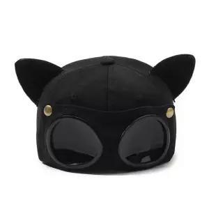 볼캡 모자 독특한 고글 특이한 썬글라스캡 안경달린 모자 달린 달린 고글