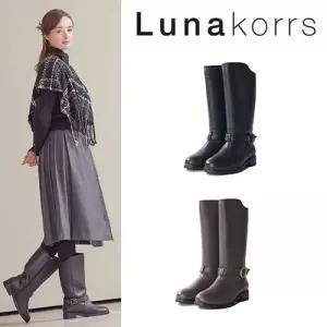 [루나코어스] 25FW 양가죽 클래식 버클 스트랩  롱부츠
