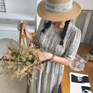 에스닉 에스닉원피스 원피스 스모크 잔꽃