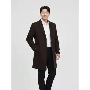 [하프클럽/BY파크랜드]와인 캐시미어 혼방 체스터 코트-AA3OH473