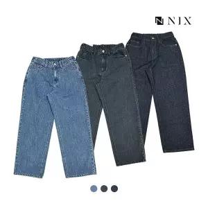 닉스 NIX유니워싱 밴딩 와이드핏 데님팬츠FNRSDDW770M 997261