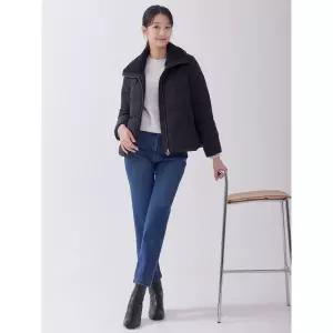 [하프클럽/지센]여성 기모 일자 데님팬츠 LCDPOA21_BL