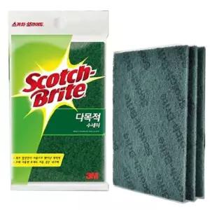 3M 수세미 다용도 부직포 청 주방 수세미 5개입