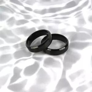 티타늄반지 써지컬스틸 커플반지 블랙