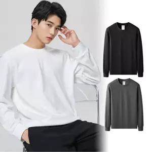 티 남자긴팔티 면티셔츠 가을티 흰색면티 여자긴팔티 검정티 10수긴팔티 기본 커플긴팔티