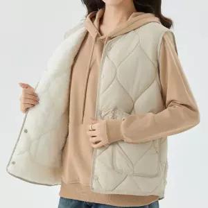 바바 경량 패딩 조끼 도톰 양털 안감 빅사이즈