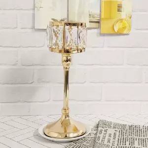 감성캔들홀더 골드 크리스탈 촛대 M