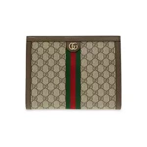 구찌 오피디아 슈프림 클러치백 베이지