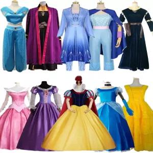 코스프레 라푼젤 안나 성인 신데렐라 백설공주 드레스 의상 오로라