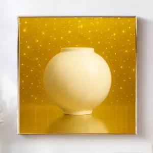 골드 부의 달항아리 그림 캔버스 액자 대형 거실 인테리어 현관풍수 집들이 개업선물