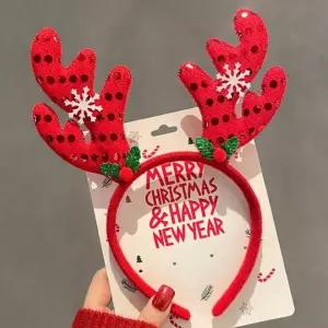 모자 크리스마스 선물 미니 머리띠 망토 의상 산타 소품 루돌프 장식 클로스