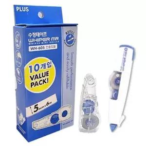 플러스 수정테이프 리필 WH-605R-10P 10개입/5mmx6m (1개)