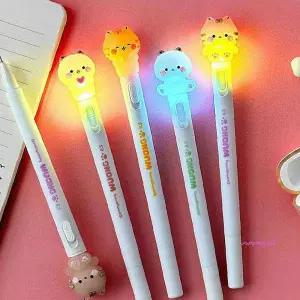 우옹이 라이트 8개 인싸 LED 중성펜 0.5mm bcd254