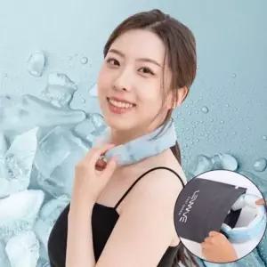 [골드스마일]쿨스카프 넥밴드 자연냉각 증 파우치 쿨링 28도 휴대용에어컨