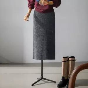 (안나앤모드) A. 나스 스팽글 니트 울스커트[스커트D1002P01]