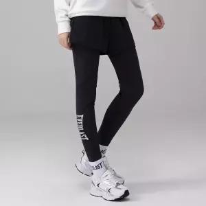 에버라스트 여성 기모 반바지 레깅스 일체형 빅로고