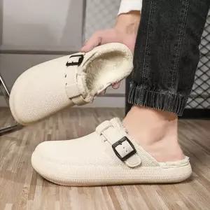 [라일리] Rly 겨울슬리퍼 털 사무실 실내외 거실화 남자털 방한