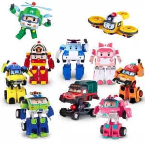 로보카폴리 변신로봇 4인치 단품 폴리 로이 엠버 헬리 마크 버키 포처 드로