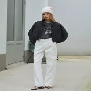 [에고이스트]워시드 NON SPAN 워크 데님 팬츠EQ3ODP02