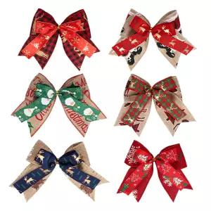 장식 13cm 리본 크리스마스 빵끈 리본 빵끈 소품 철사끈 DIY 철사끈