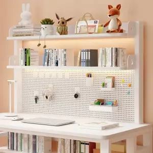 책상위 책장 수납 원목 컴퓨터 타공판책장 정리대 사무실