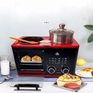 멀티 전기 다기능 멀티쿠커 토스터 오븐 찜기 복합기