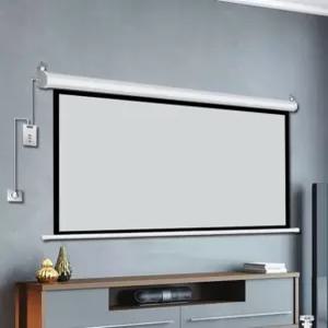 전동 스크린 롤스크린 화이트 유리섬유 무선 자동 창문 암막방염시그니처 리모컨