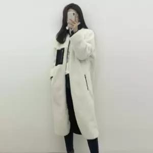 뽀글이롱자켓 남성 여성후리스 보아털집업 양면 롱플리스